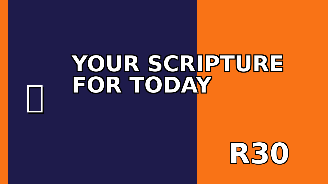 Your Scripture for Today