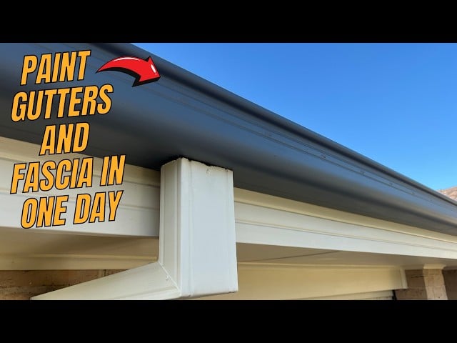 New guttering and fascia installation