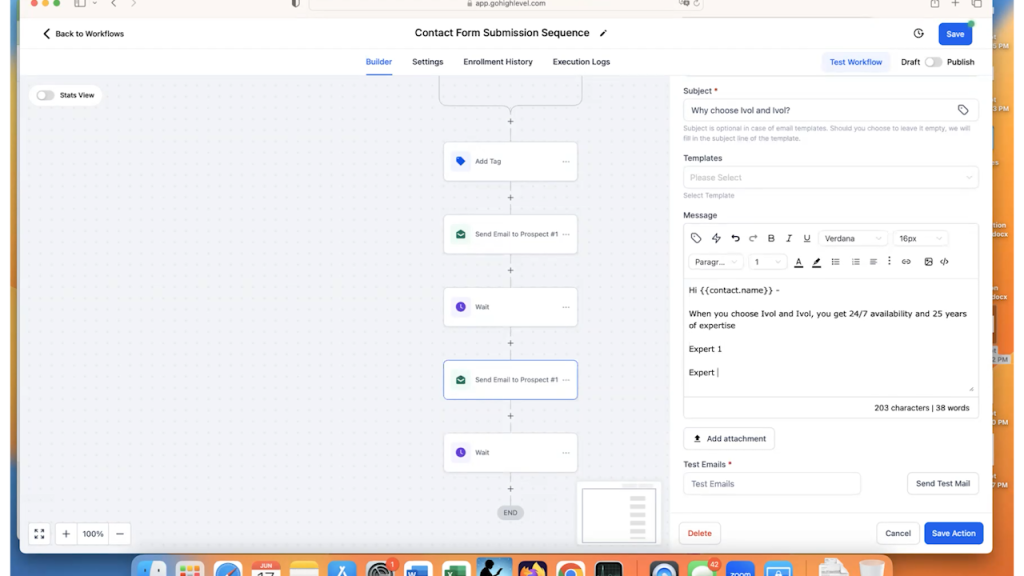 Screenshot Email Marketing