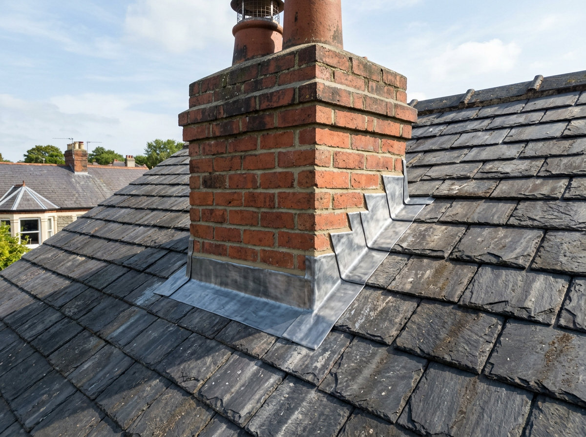 Leadwork & Flashing on a UK home by Aviator Roofing Ltd