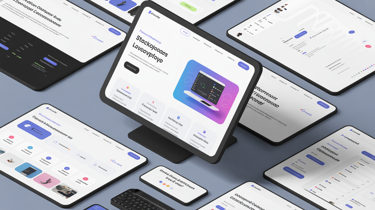 Stackflow — Developer workflow automation platform website mockup