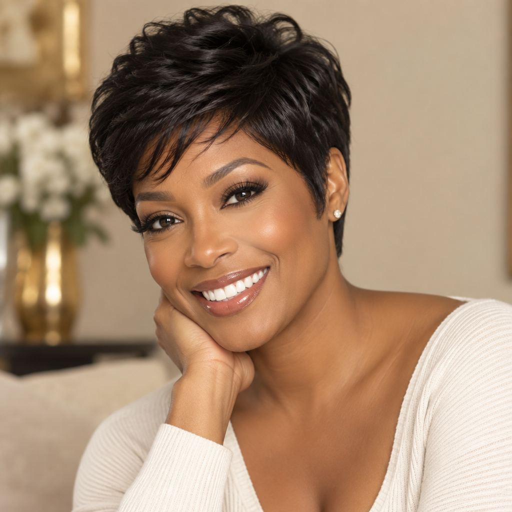Textured Pixie Cut — medical wig style