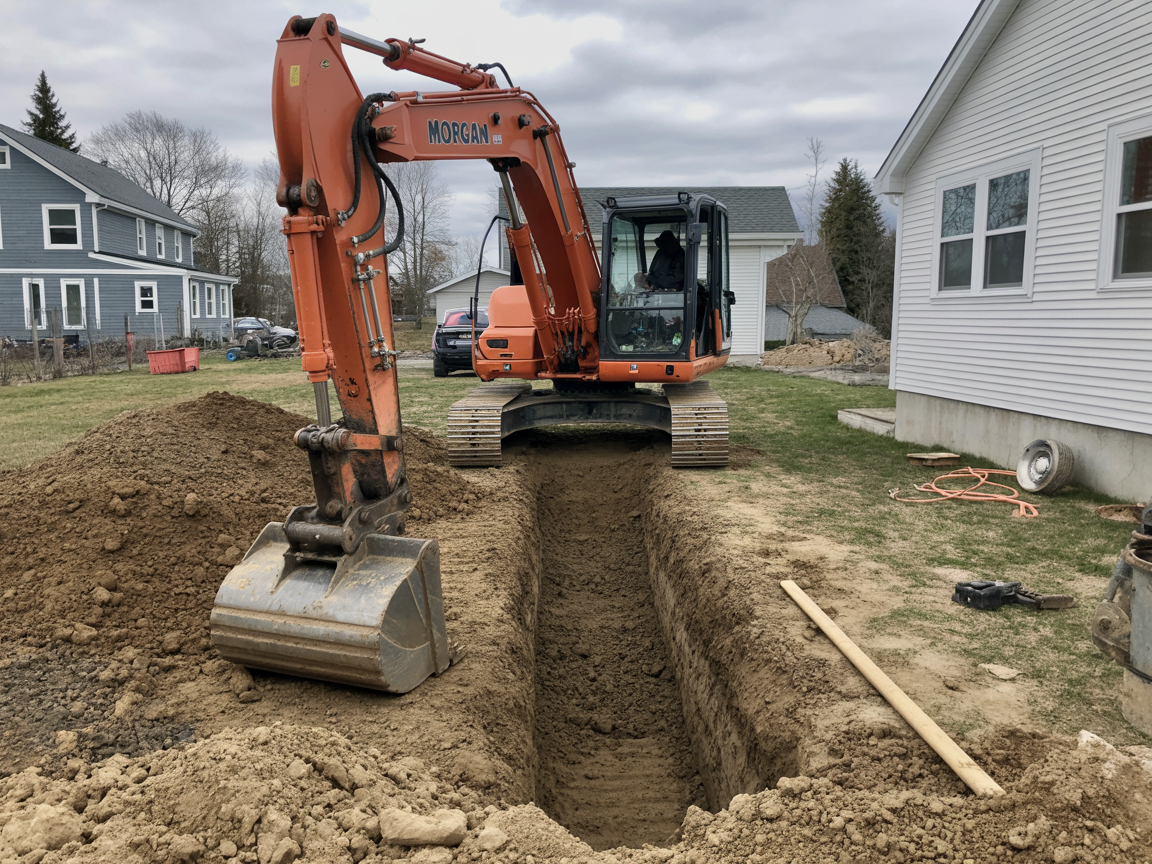 Septic Trench – Morgan Backyard