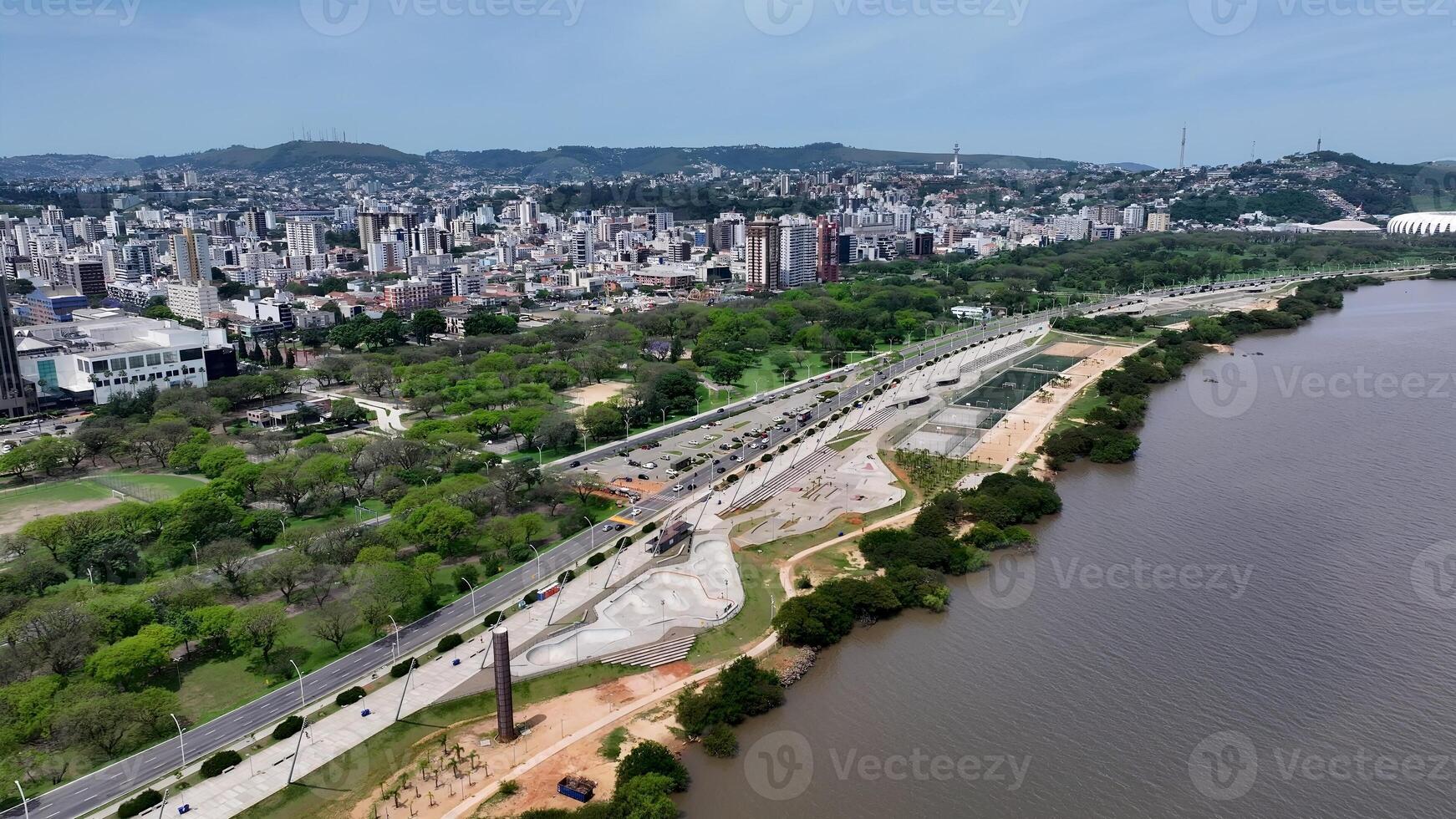 Vista aérea de Porto Alegre