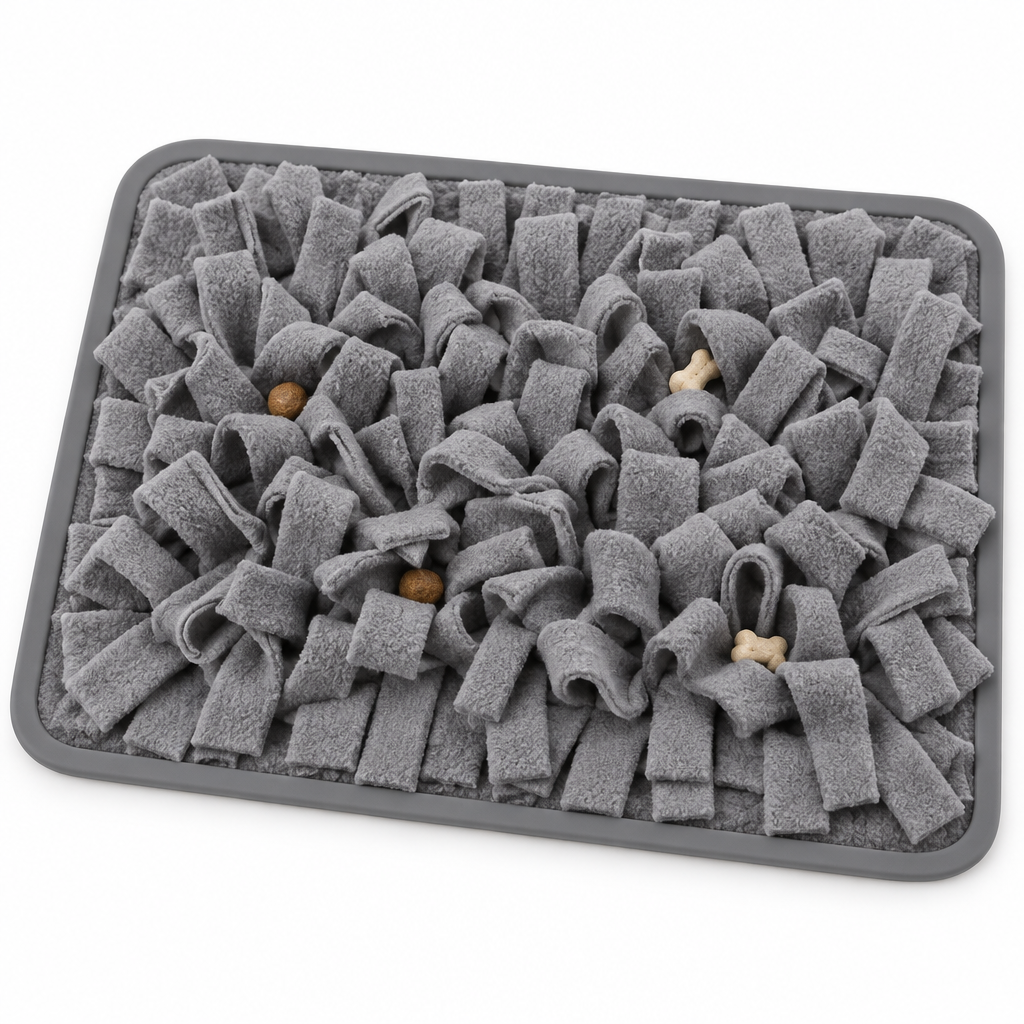 Gray snuffle mat for dogs