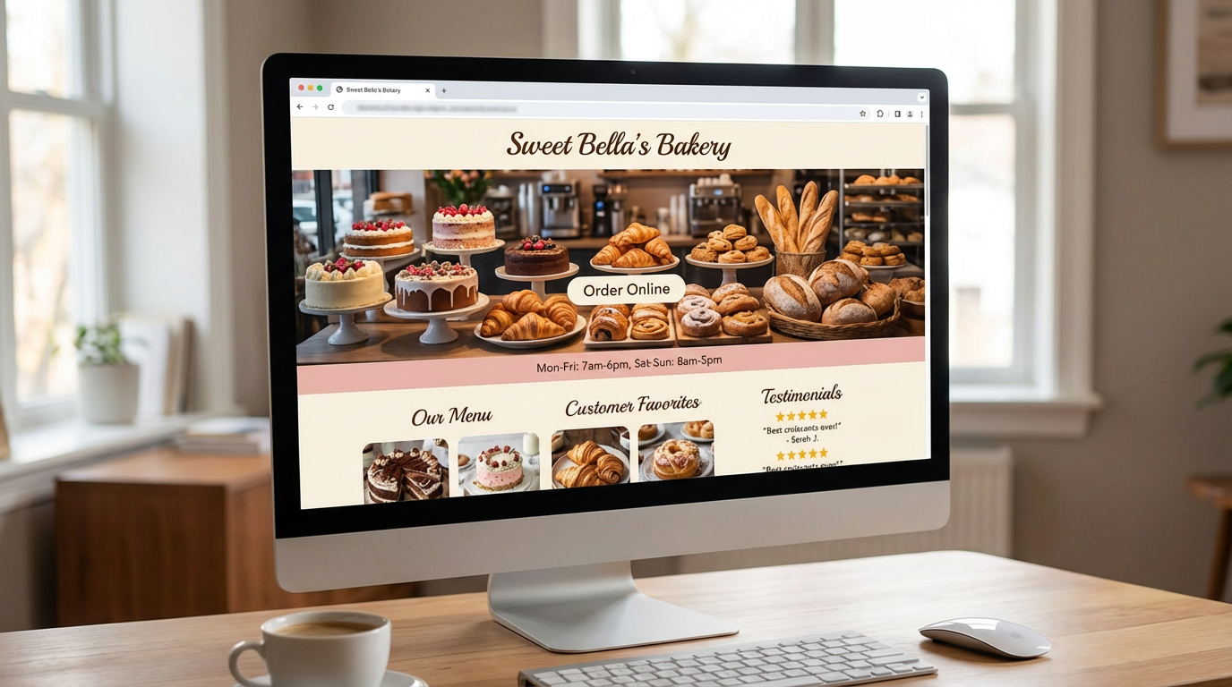 Restaurant website example