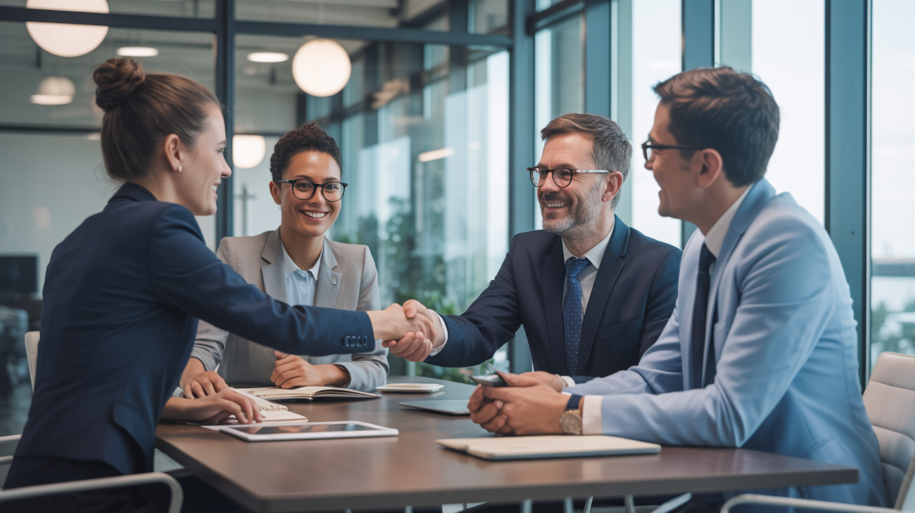 Professional business meeting