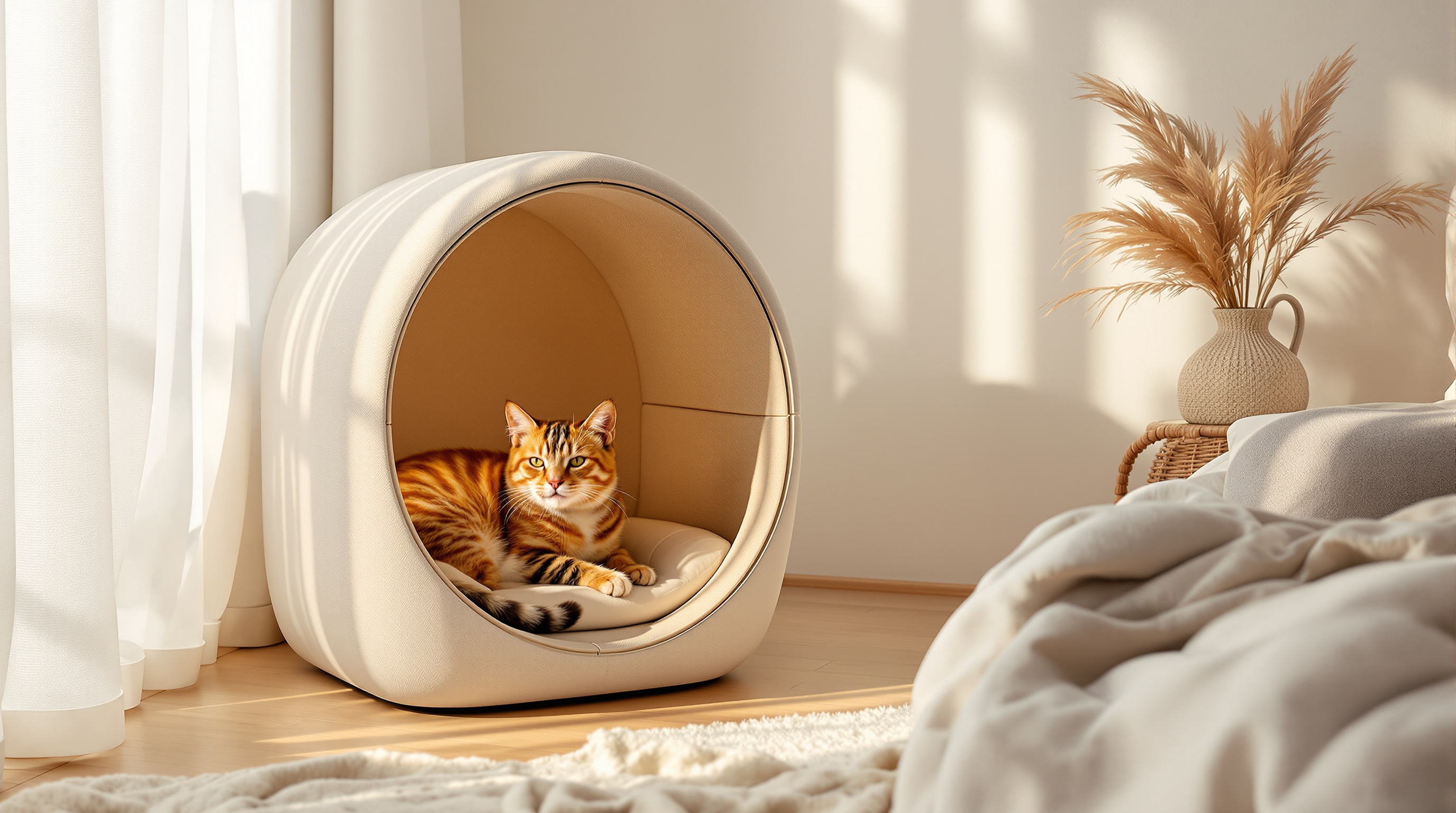 Cat enjoying Zen Den