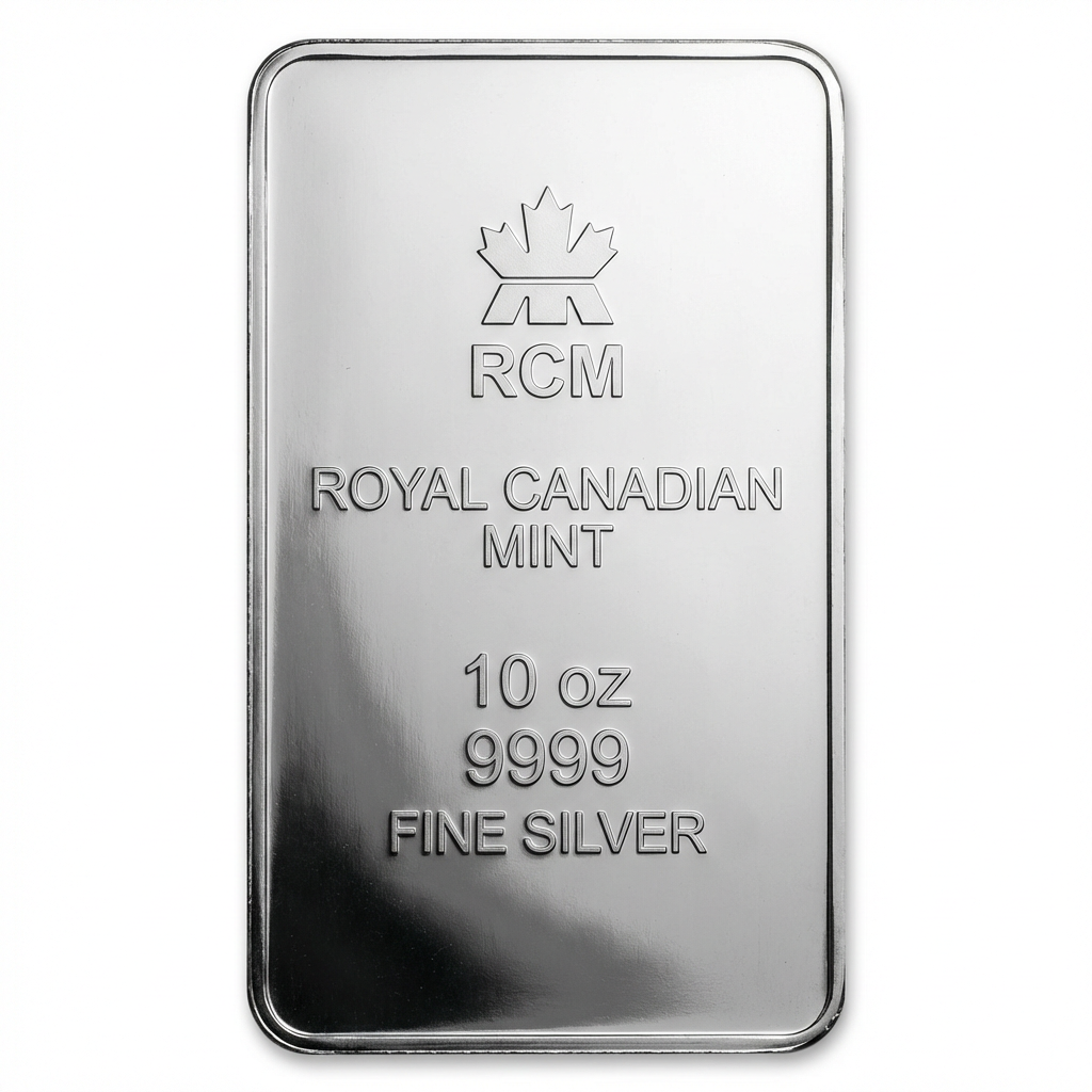 RCM 10 Ounce Silver Bar
