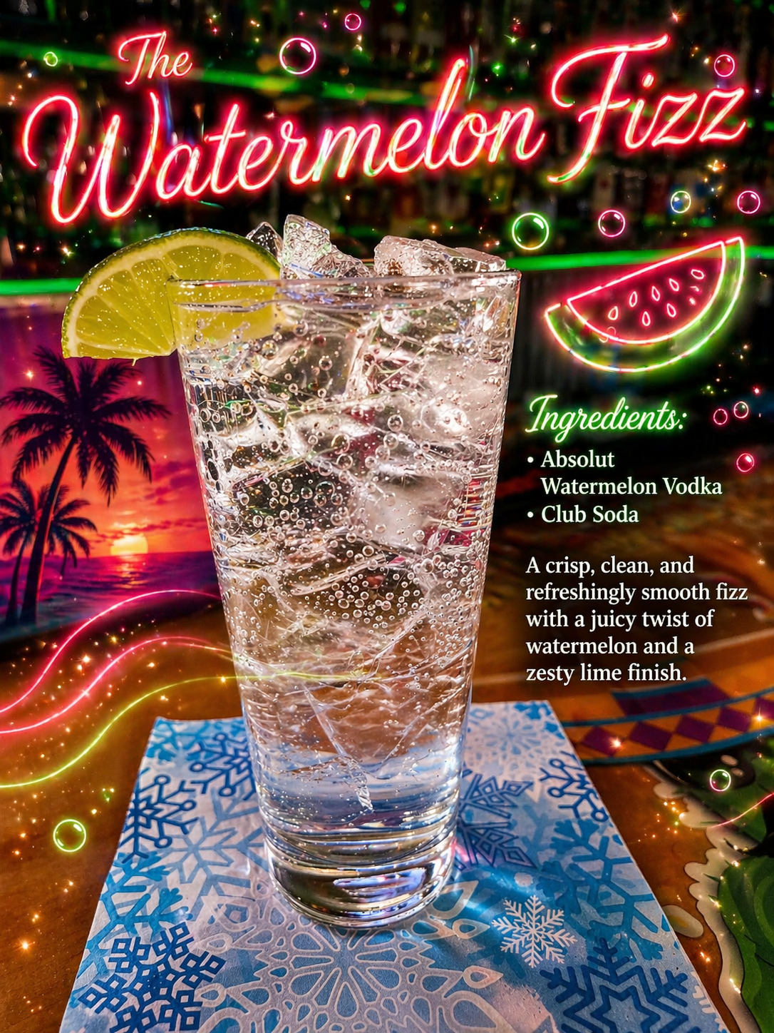 Watermelon Fizz - $9.25