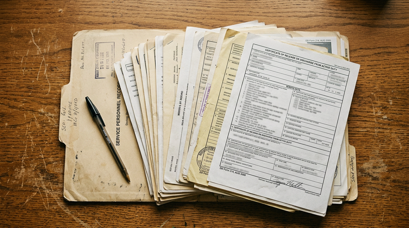 DD-214 and full service record