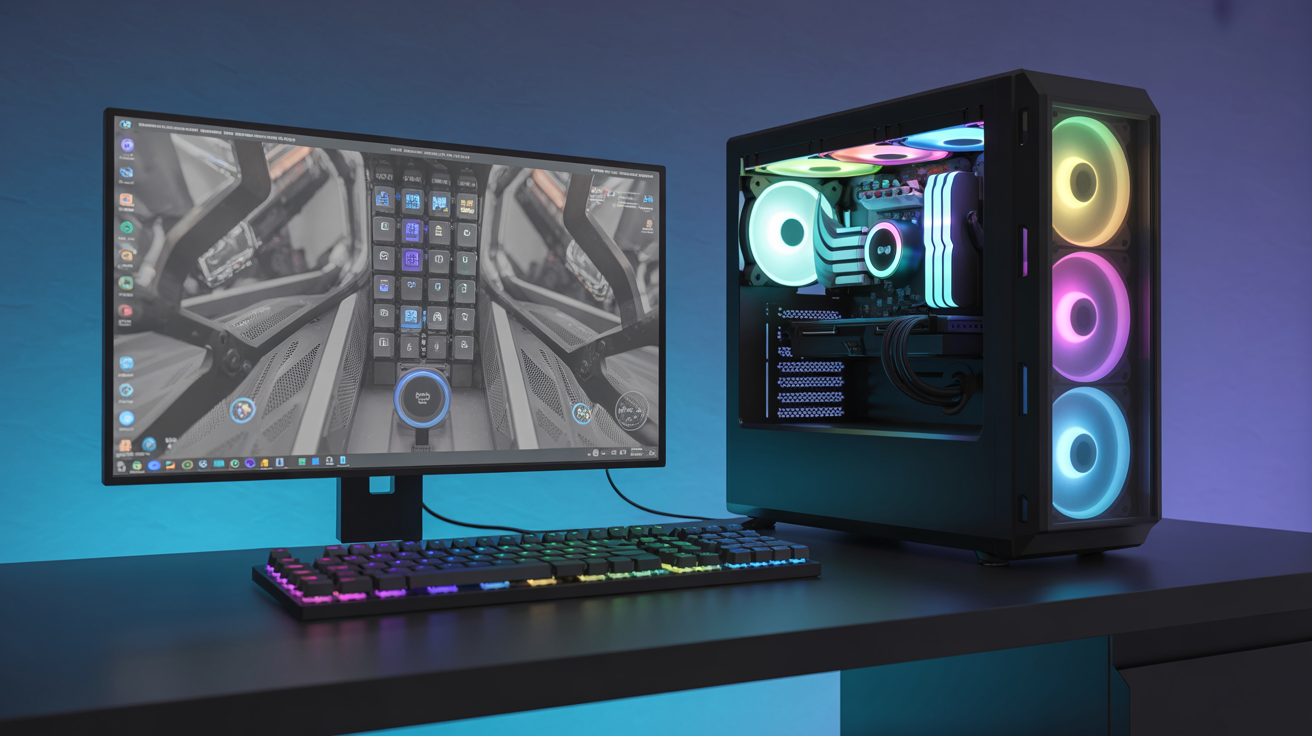 Setup gamer completo RGB