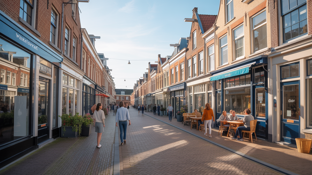 Nederlandse winkelstraat als BI-Zone