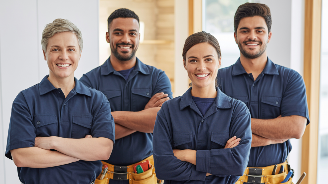FixWise Handyman team in professional uniforms