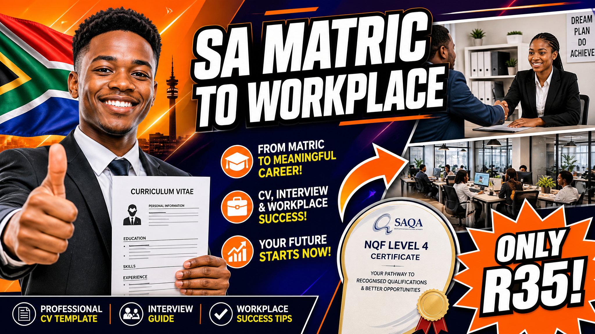 SA Matric to Workplace: First Job Readiness & NQF Skills Guide 2026