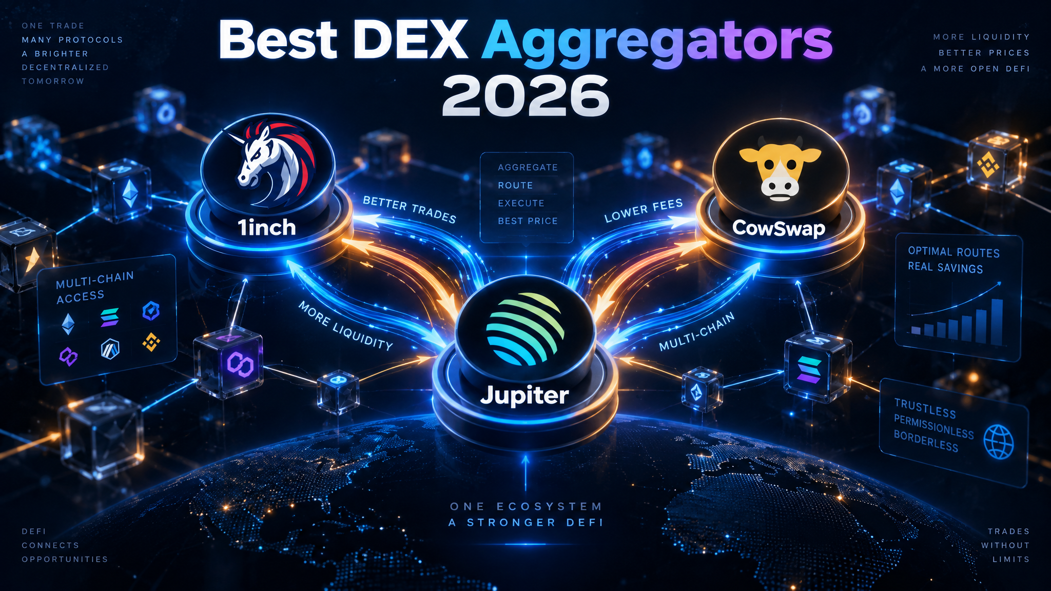 Best DEX Aggregators in 2026: Top 6 Platforms for Smarter Crypto Swaps