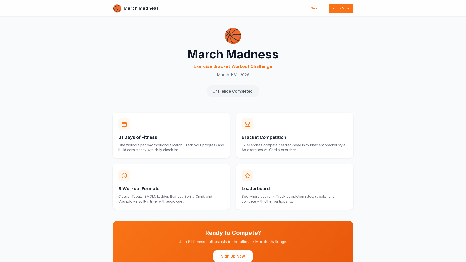 March Madness challenge imagery