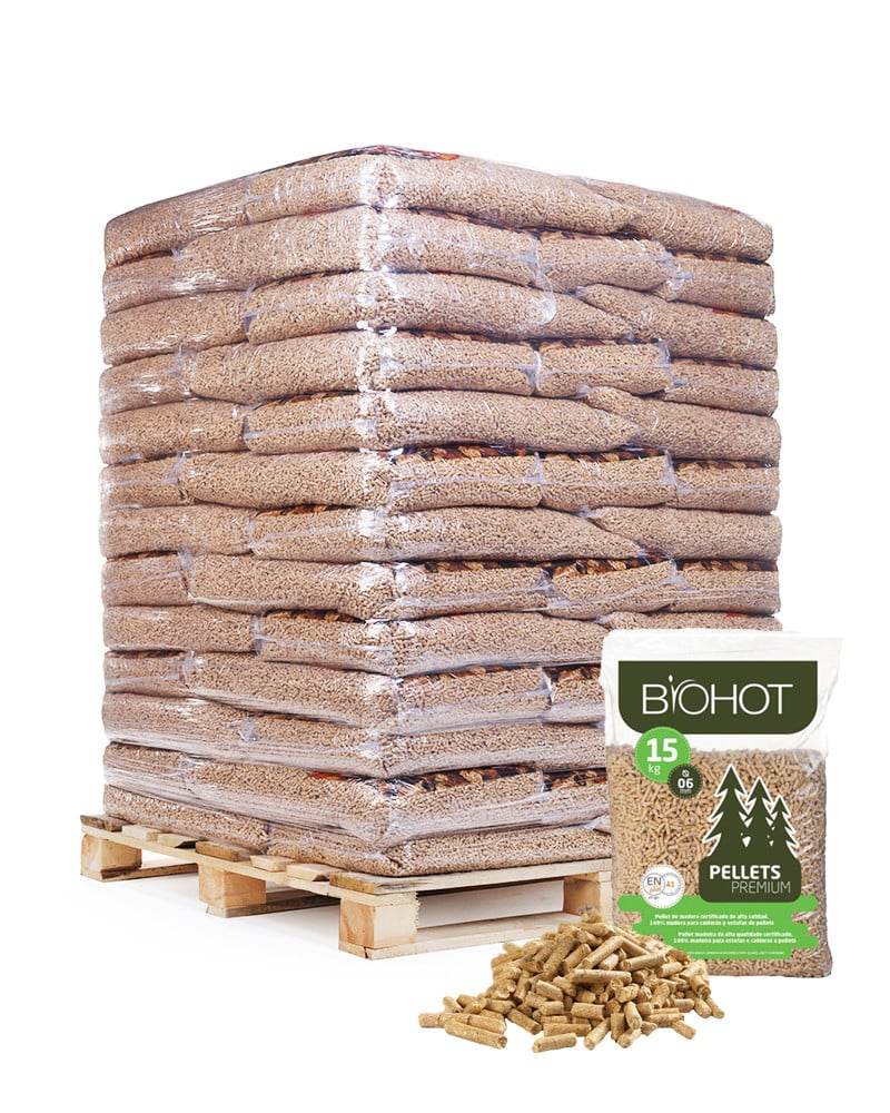Pellets Biohot – Palete 65 sacos de 15 kg