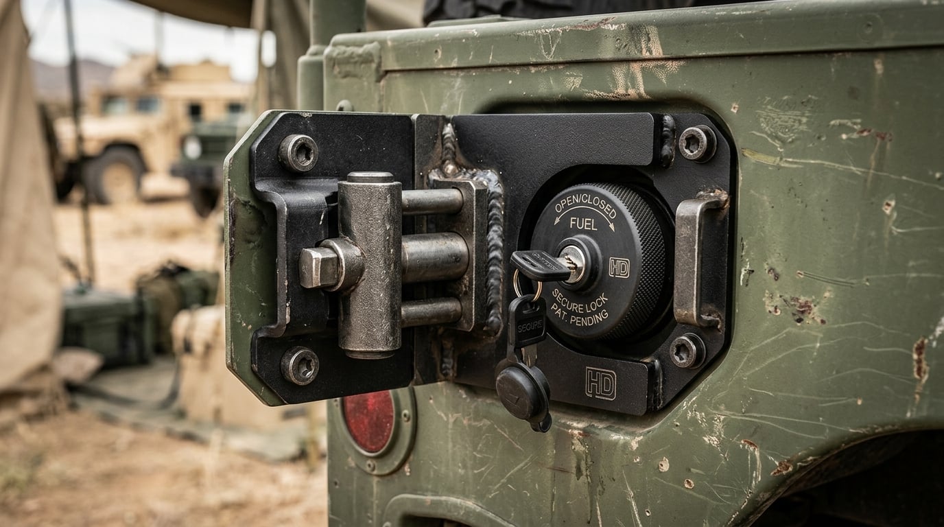 Military Fuel Vault locking fuel door product