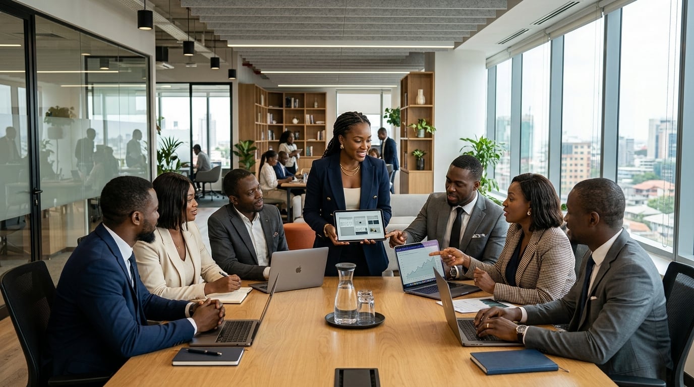 African business professionals