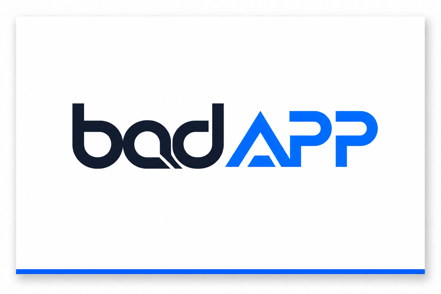 badAPP business card front design