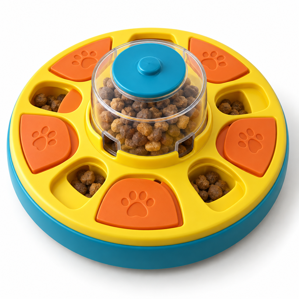 Interactive puzzle feeder toy for dogs