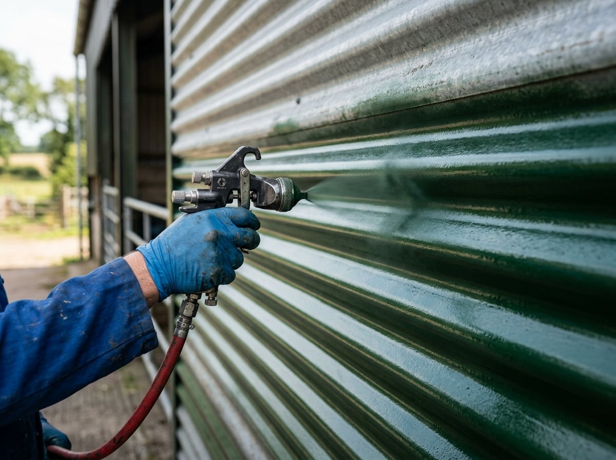 Spray gun detail – smooth coating