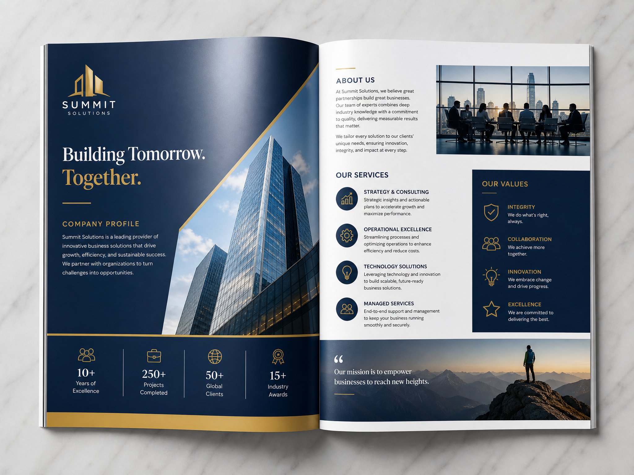 Sample corporate company profile document by Ease Life Ventures