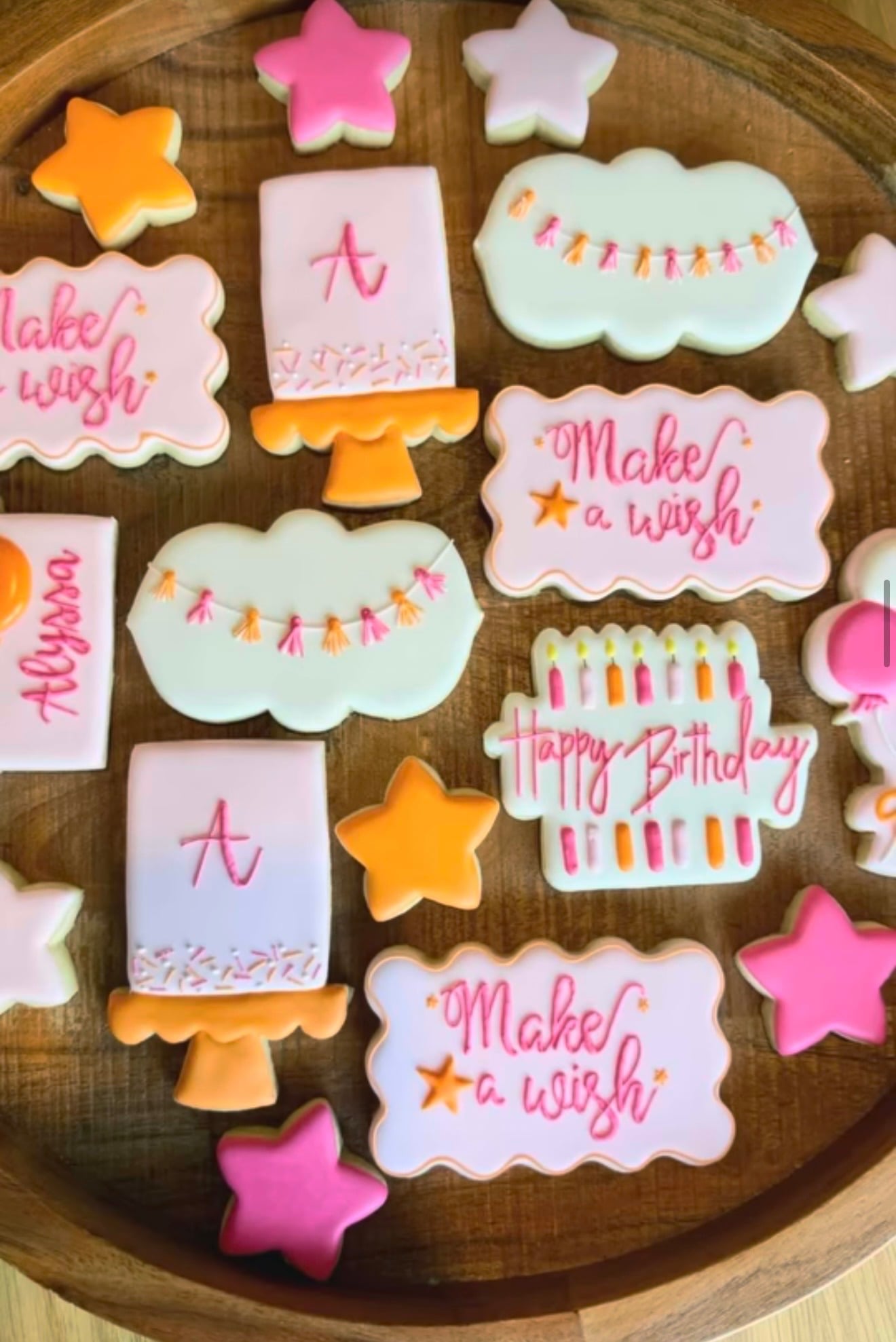 Make a wish birthday cookies