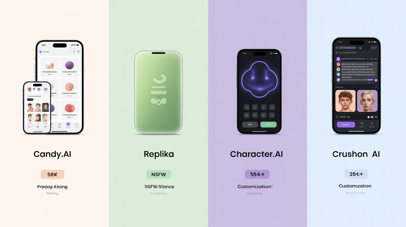 Candy AI Cross-Platform Access feature screenshot showing Available Everywhere You Are