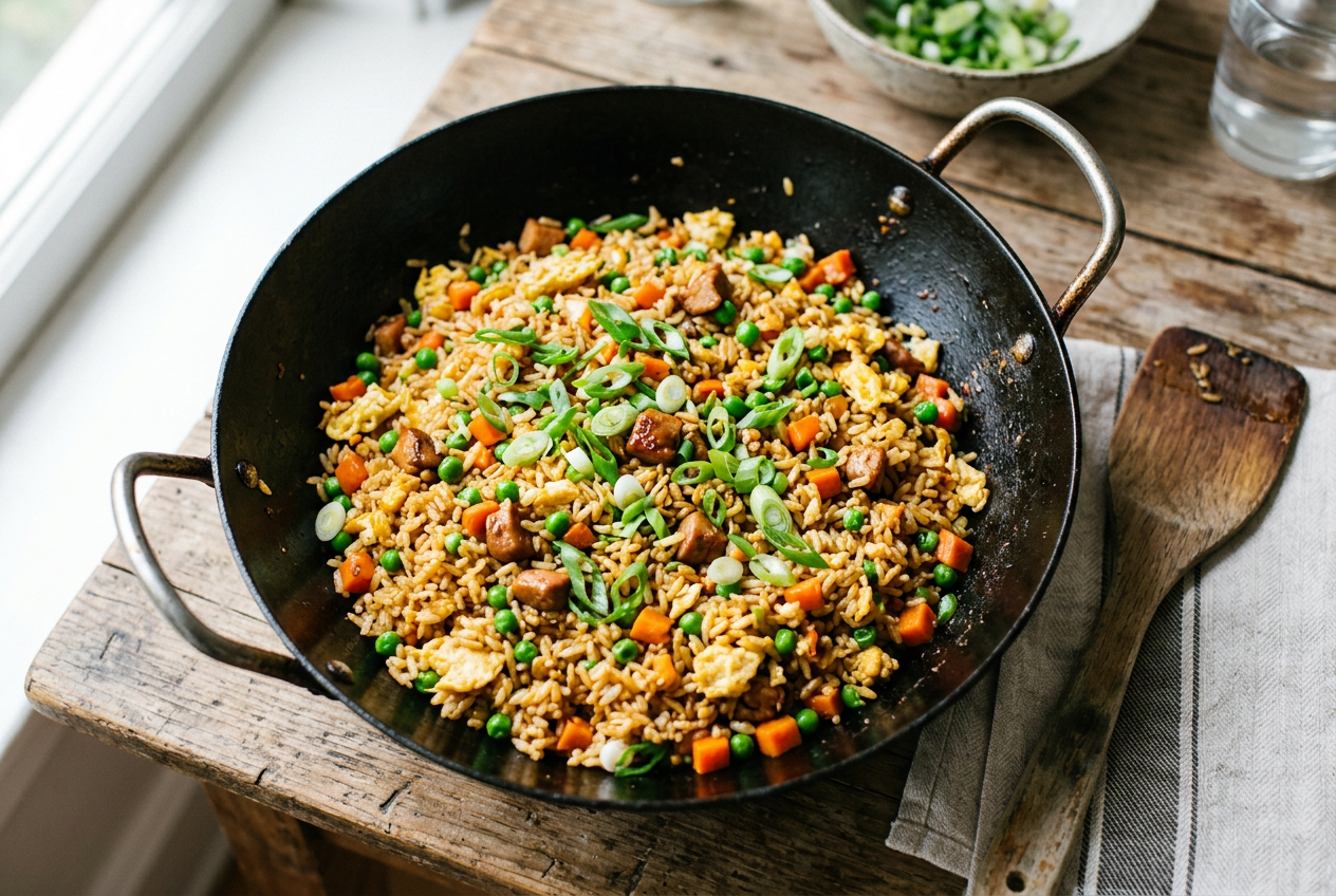One-Pan Egg Fried Rice