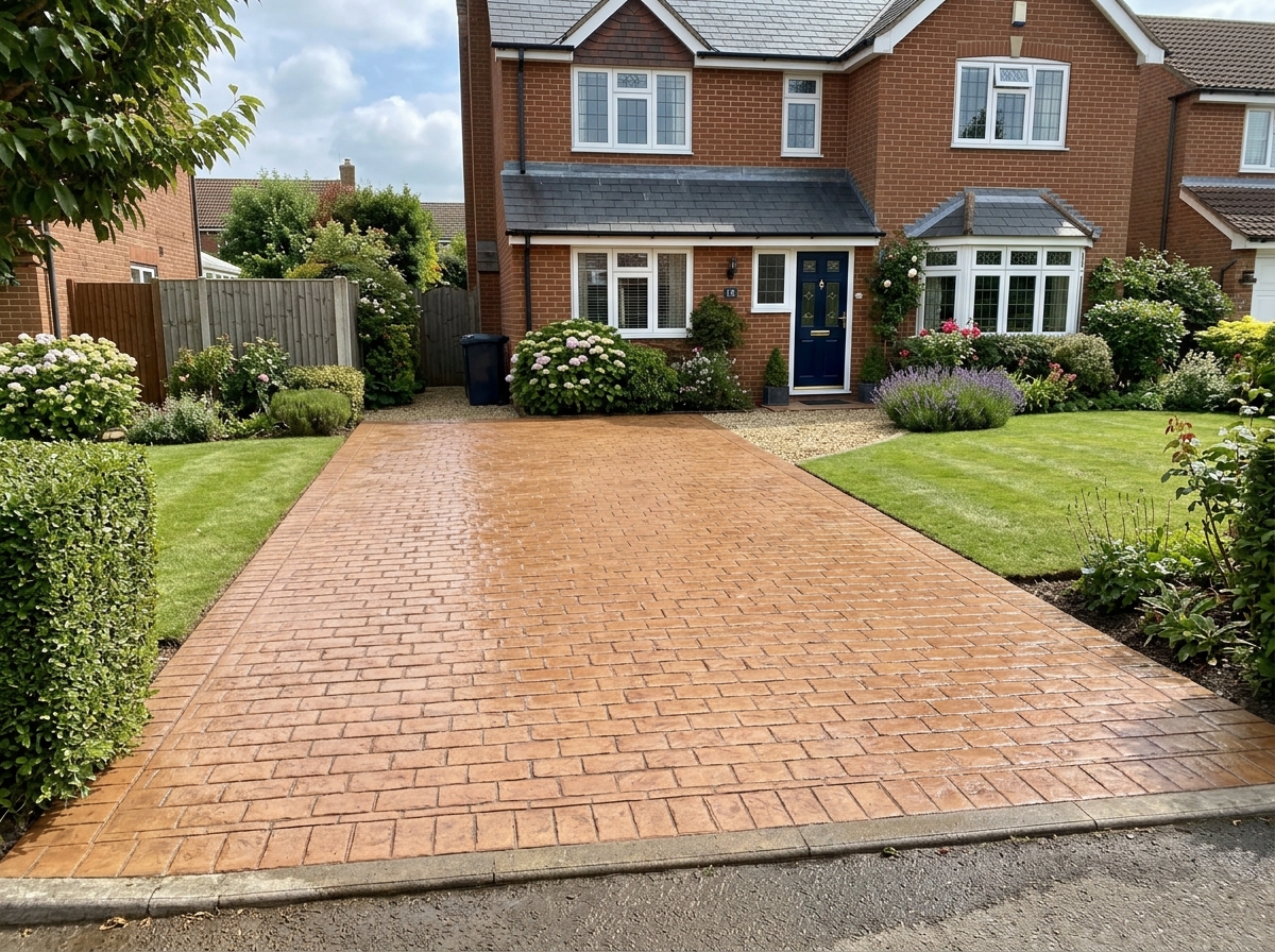 Imprinted Concrete Cleaning & Sealing