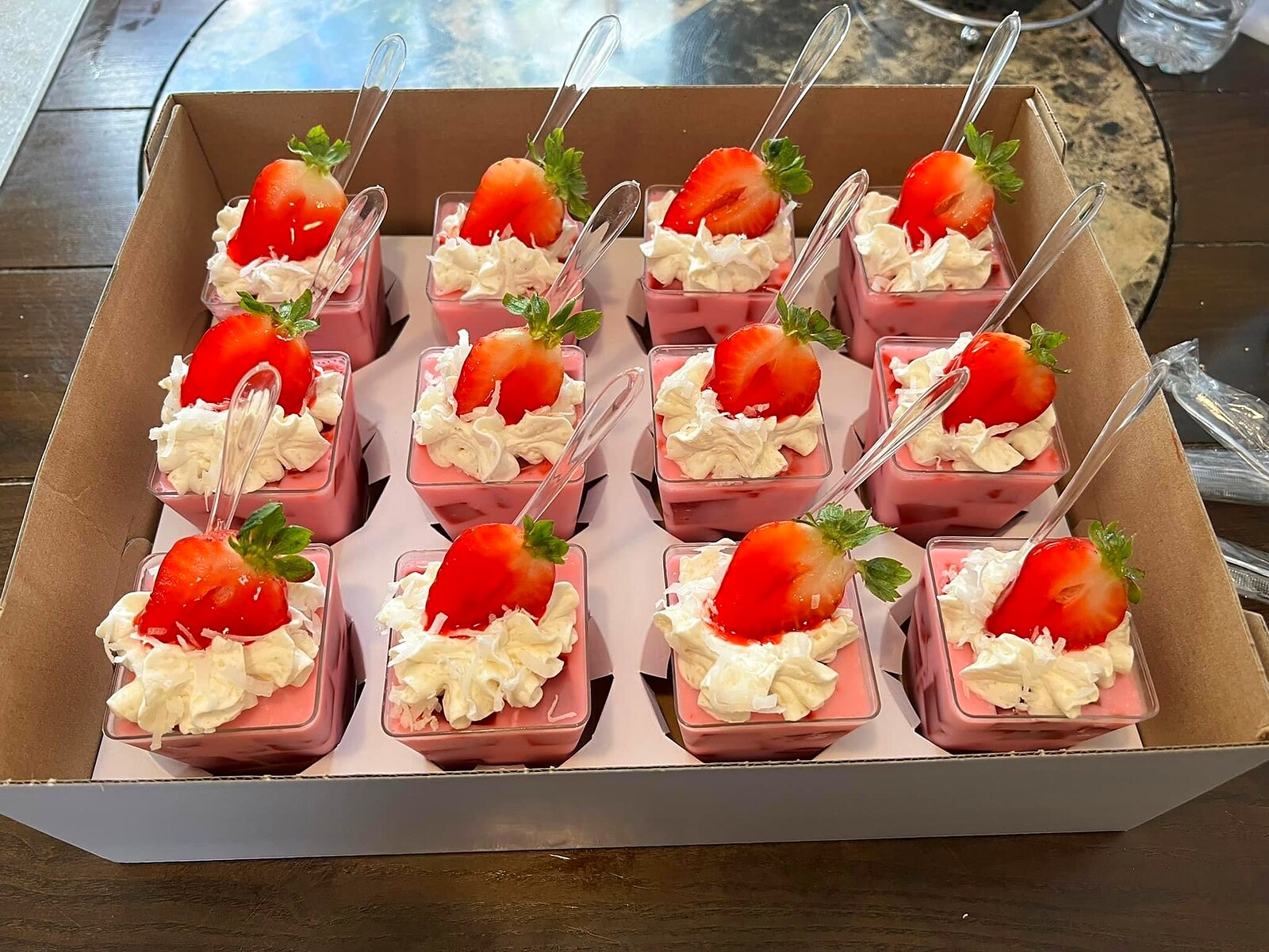 Strawberry Mousse Cups