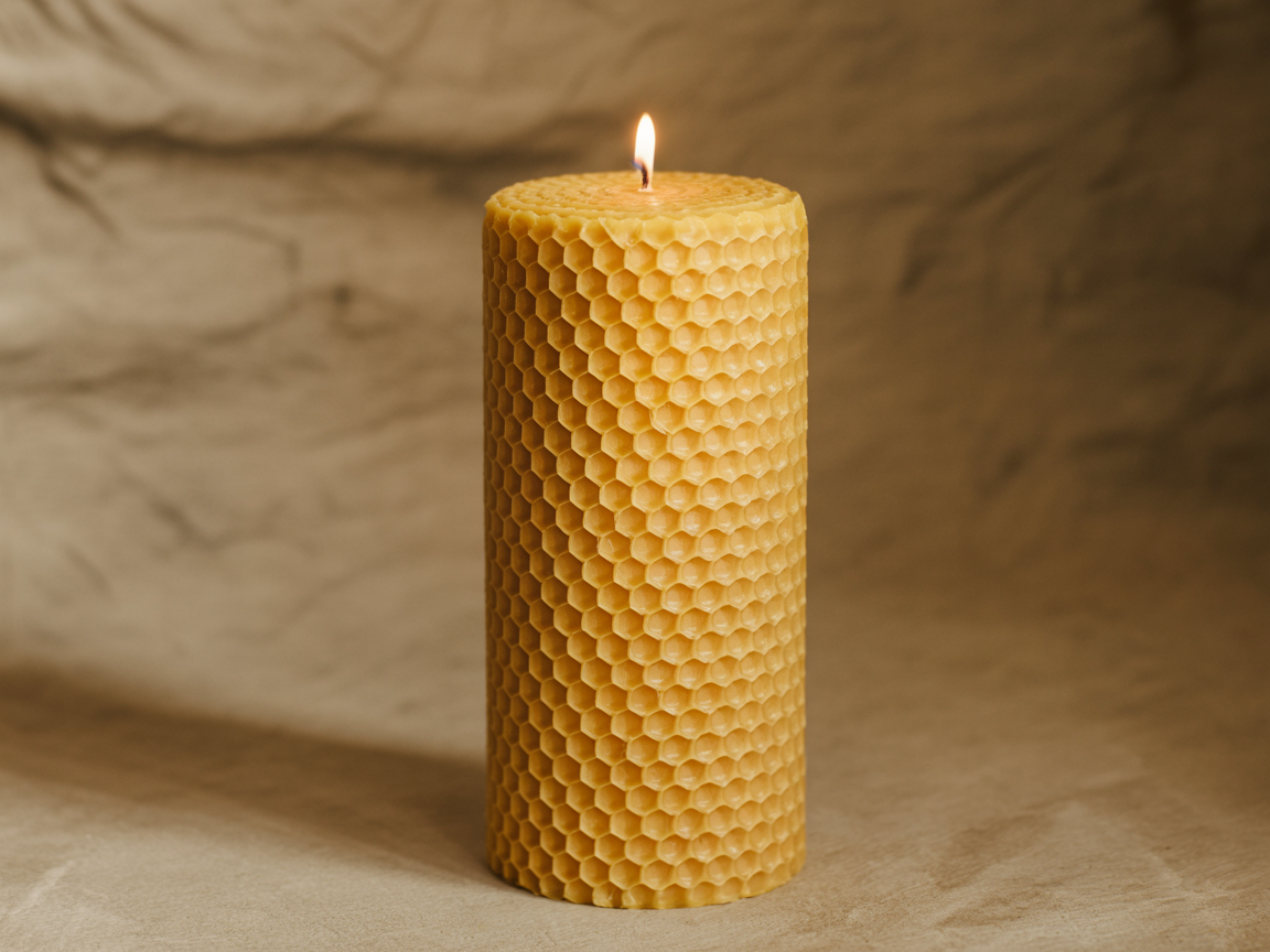 Beeswax Pillar Candle | Classic | 15cm