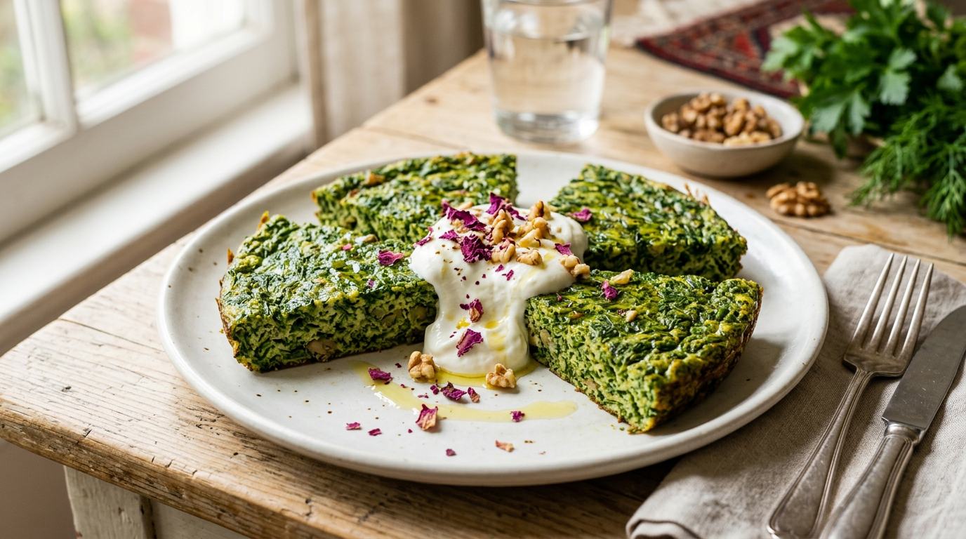 Persian Kuku Sabzi (Herb Frittata)