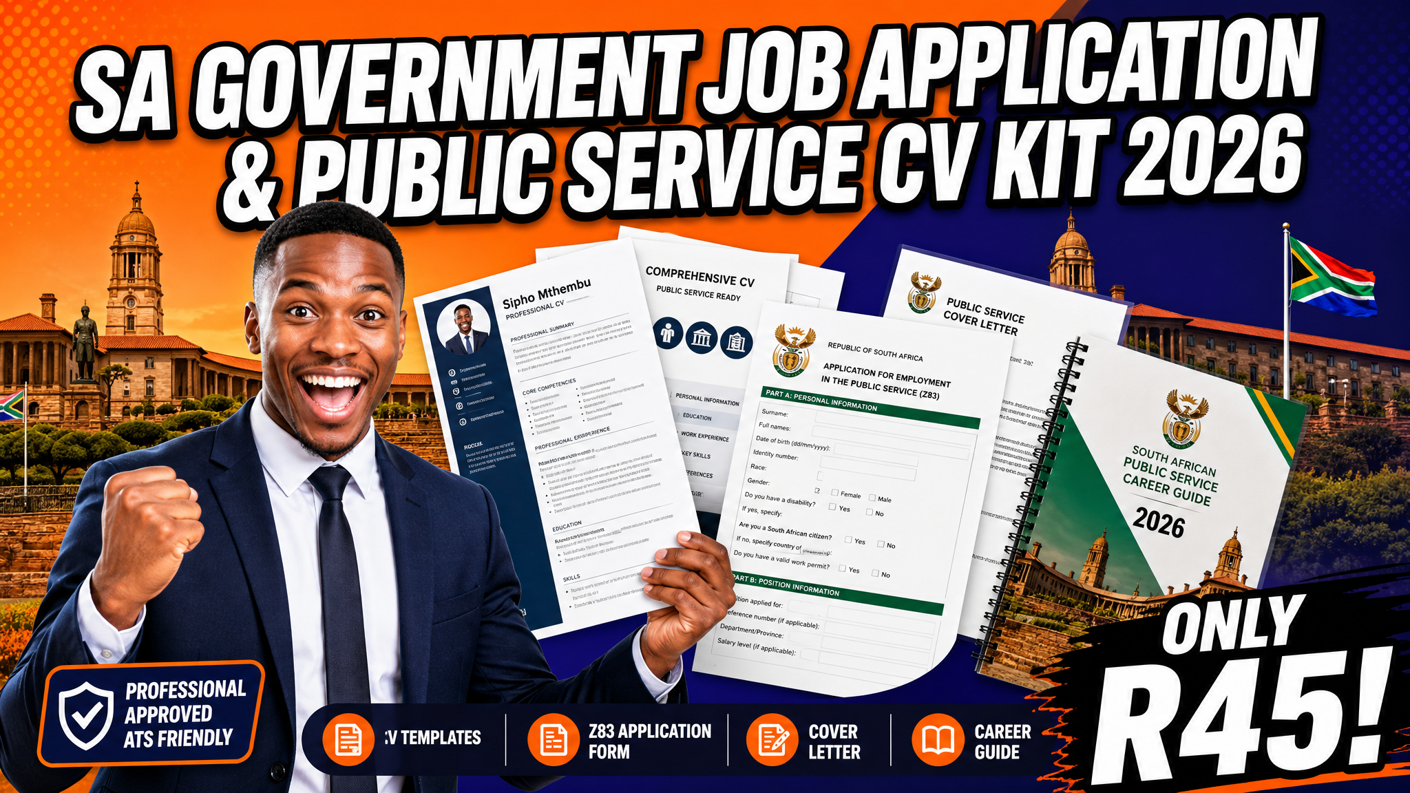 SA Government Job Application & Public Service CV Kit 2026