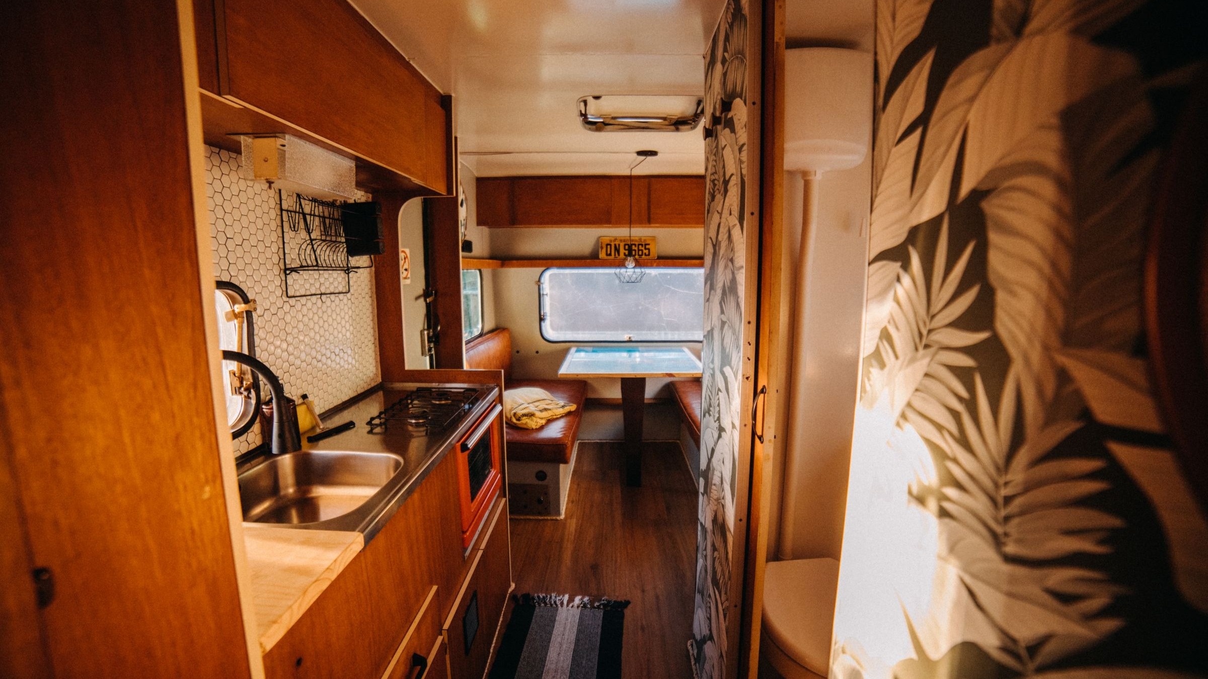 Motorhome interior living space