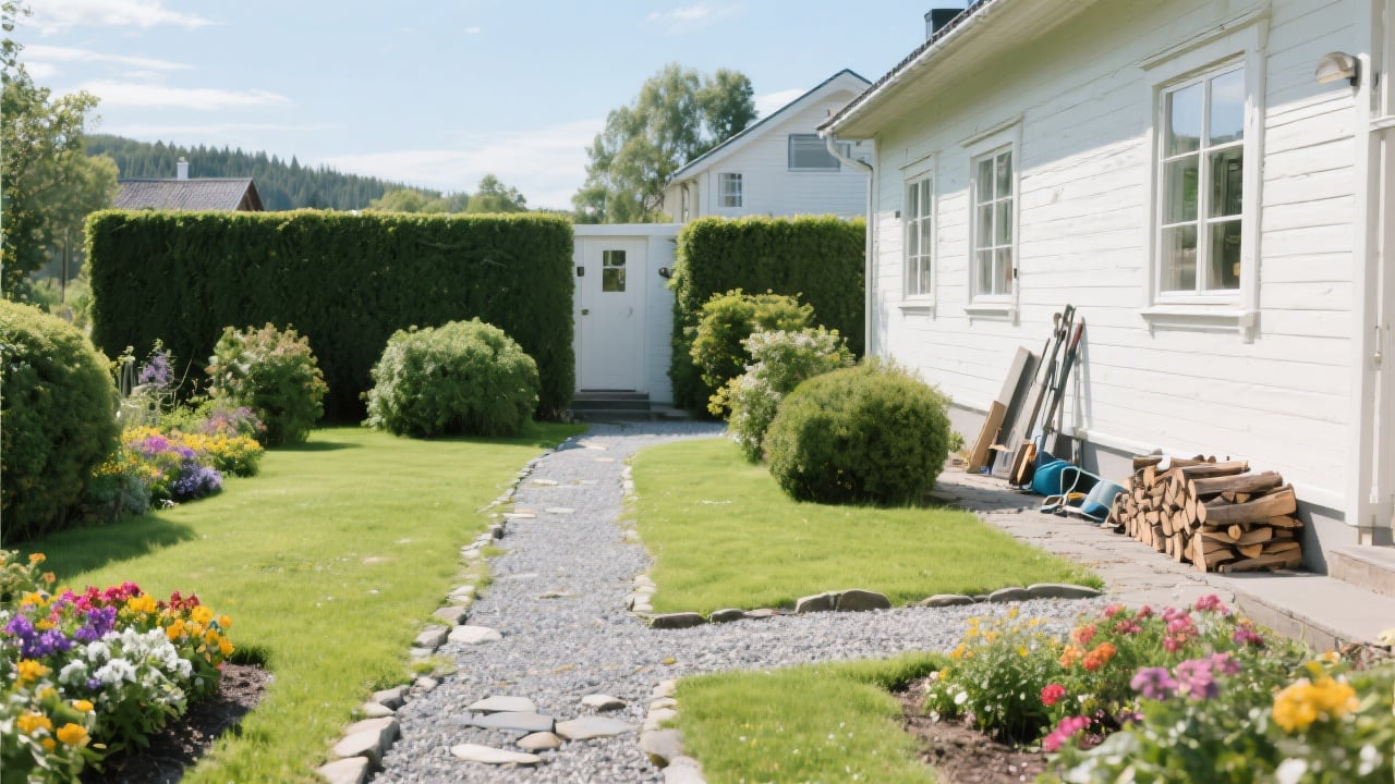 Ryddig hage og hus