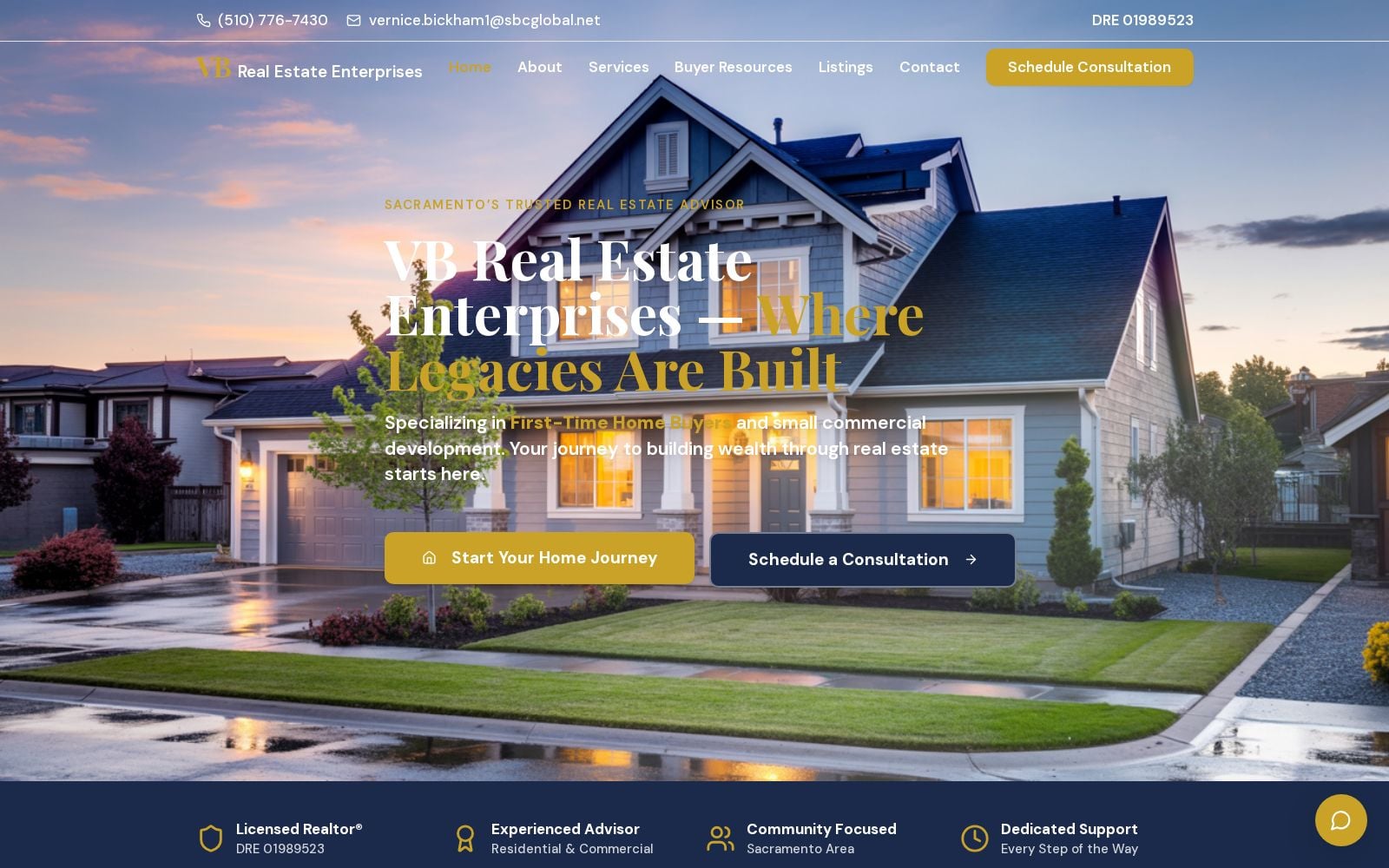 Vernice B website preview