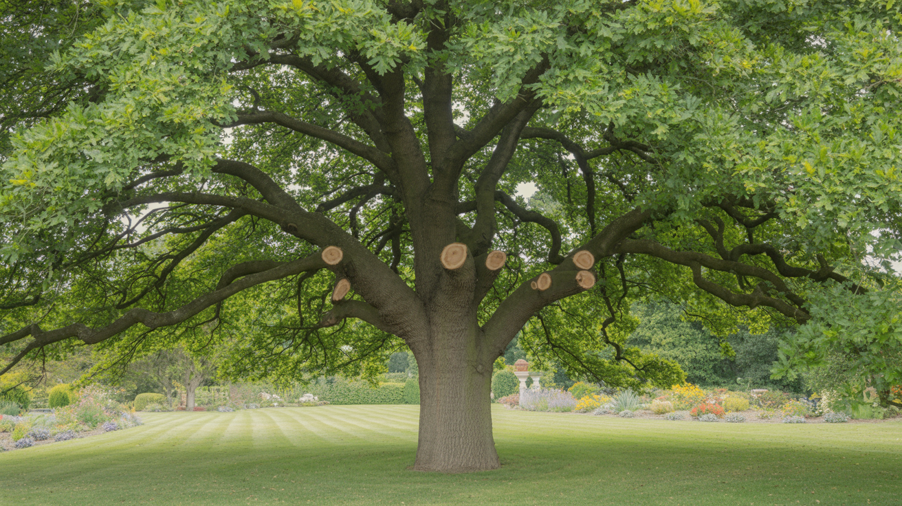 Tree after professional pruning