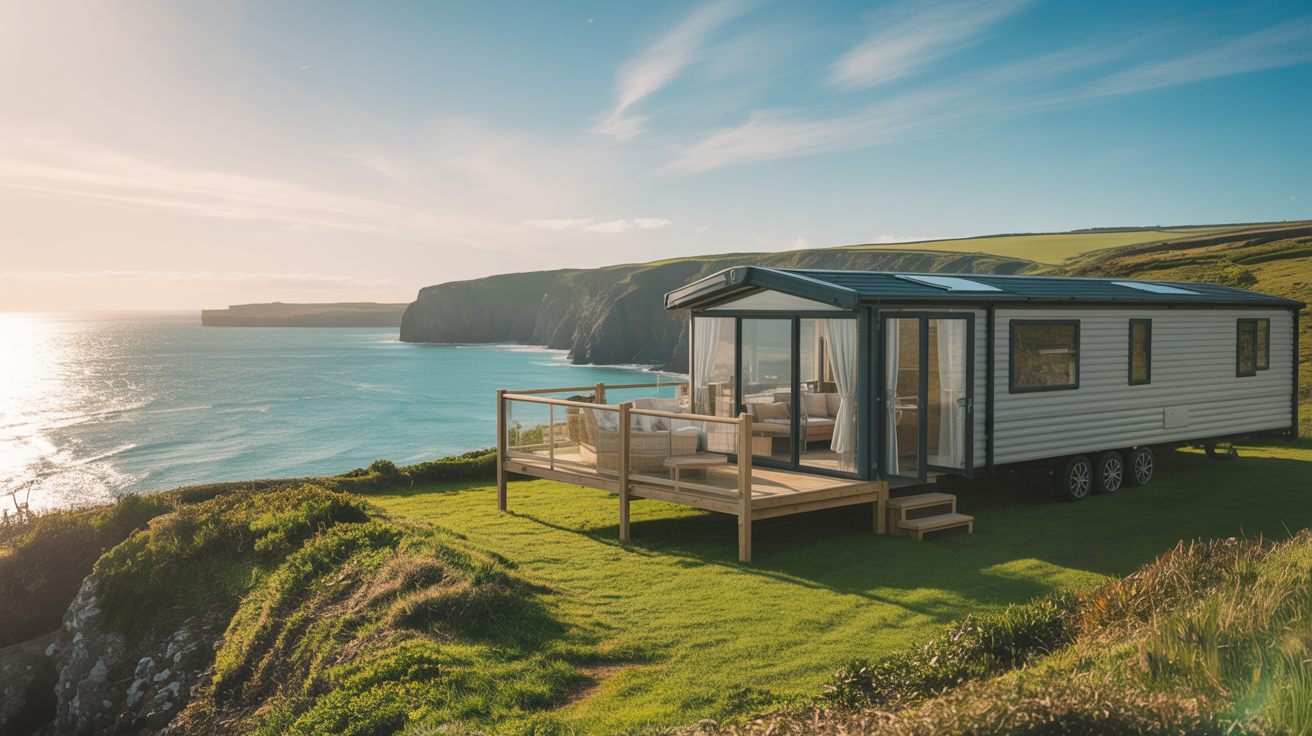 Luxury Cornwall Caravan With Stunning Sea View
