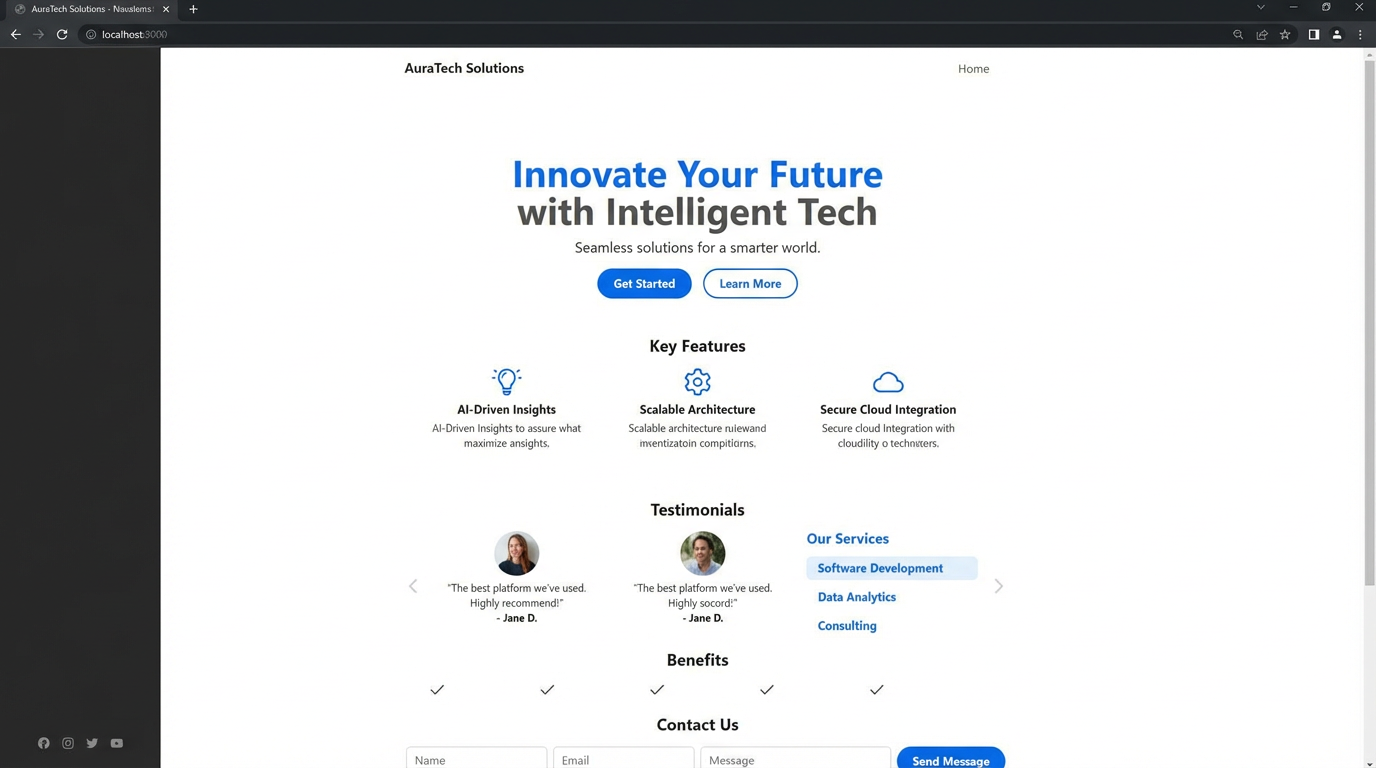 Landing Page Startup