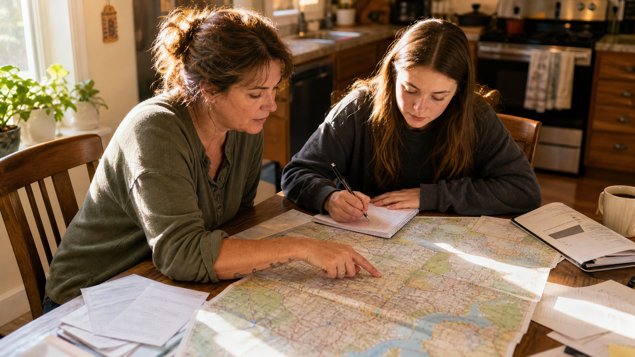 Woman veteran reviewing her permanent and total benefits with an accredited advocate