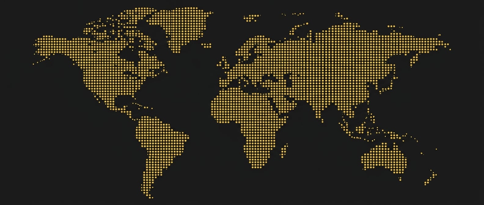 Mapa de clientes de SwissGoldXMR en el mundo
