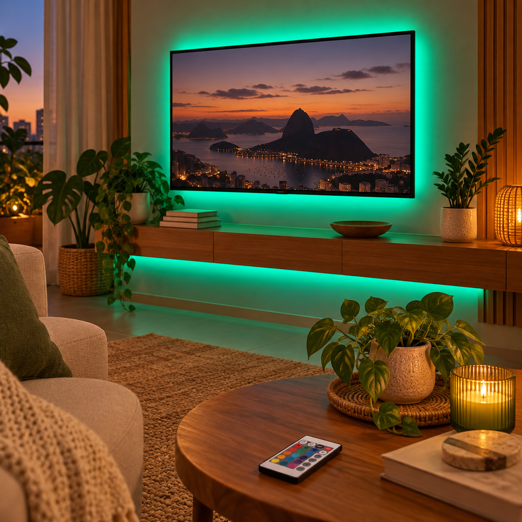 Fita LED RGB 5 Metros com Controle Remoto foto 3
