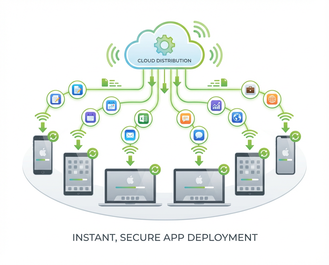 JAMF Now App-Verteilung auf Apple Geräten