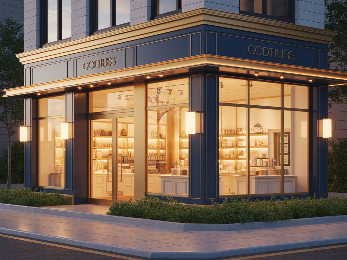 Thriving small business storefront representing successful funding