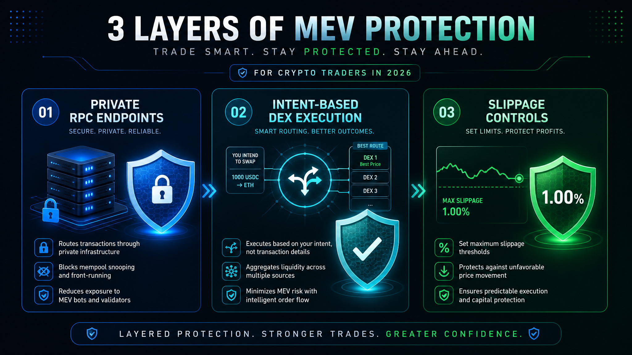 MEV protection tools comparison 2026 — Flashbots Protect, MEV Blocker, CoW Swap, UniswapX for advanced crypto traders