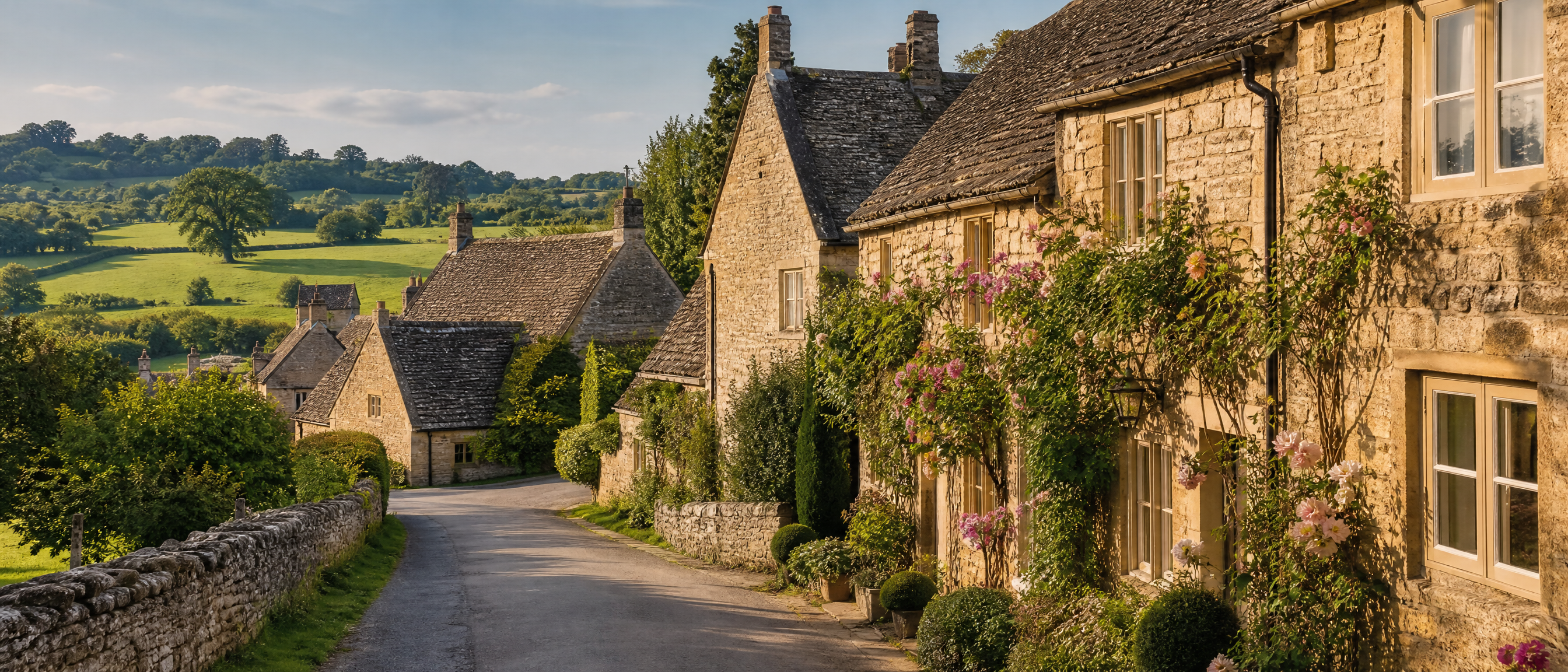 The village of Cowley near Cheltenham, Cotswolds