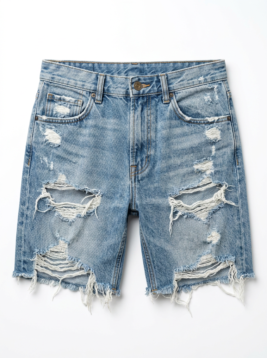 Bermuda Jeans Destroyed